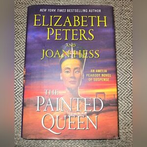 The Painted Queen by Elizabeth Peters & Joan Hess - Purple/Orange Cover